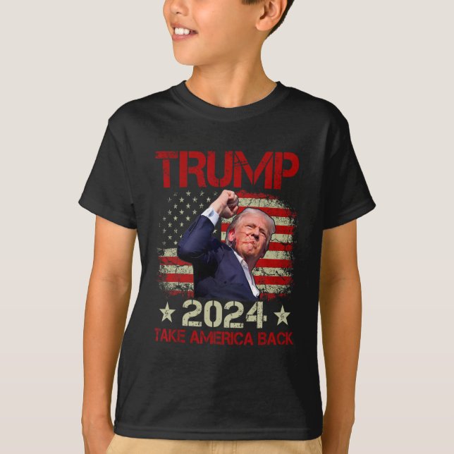 Fist Pump Shot At Trump 2024 Trump Survives Rally  T-Shirt (Front)