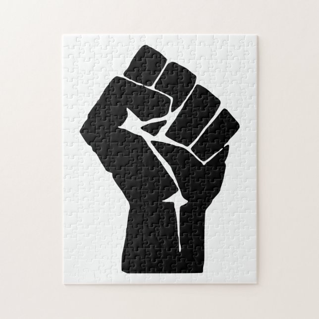 Fist, Rebel, Riot, Resistance, Communist Style Jigsaw Puzzle (Vertical)
