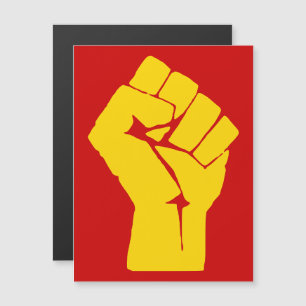 Fist, Rebel, Riot, Resistance, Communist Style Magnetic Invitation