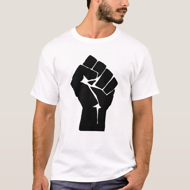 Fist, Rebel, Riot, Resistance, Communist Style T-Shirt (Front)