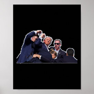 Fist Up Survival Merch Premium Scoop Poster