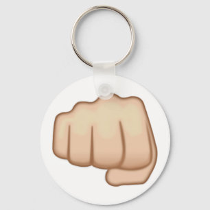 Fisted Hand Sign Emoji Key Ring
