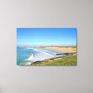 Fistral Beach at Newquay in Cornwall Canvas Print