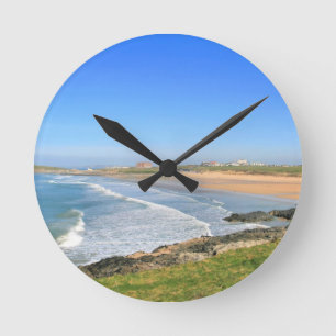 Fistral Beach in Newquay Wall Clock