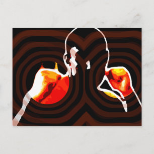 fists of fire. postcard