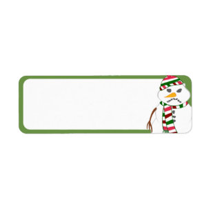 Fisty the Snowman Return Address Labels