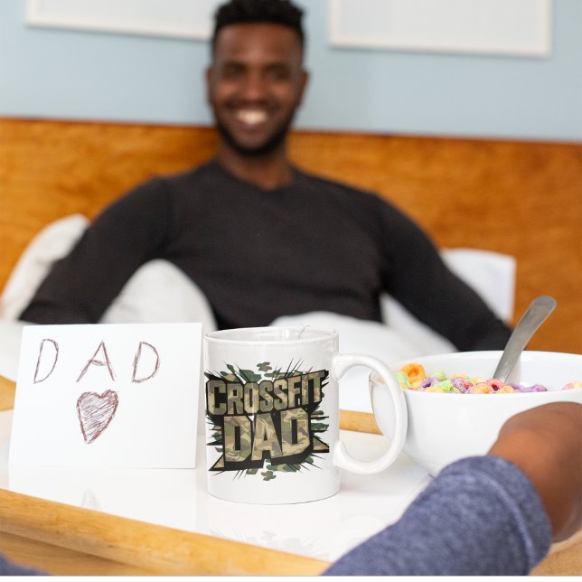 Fit Father Explosive Dark Camouflage Crossfit Mug (Creator Uploaded)