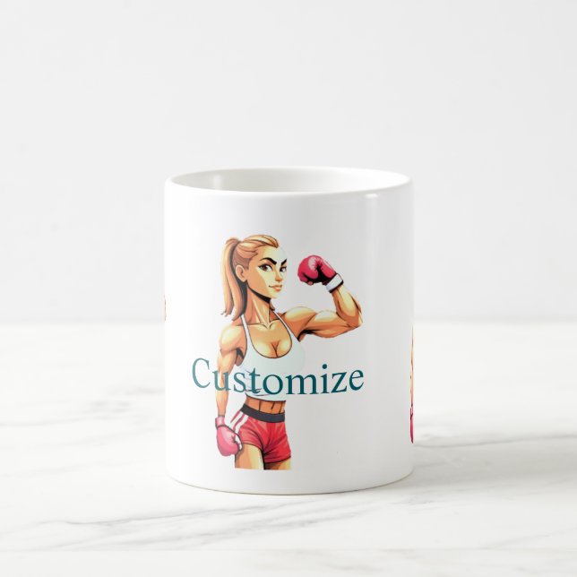 Fit Female Boxer Thunder_Cove Coffee Mug (Center)