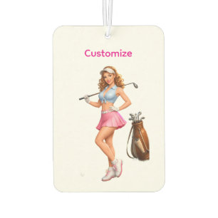 Fit Female Golfer Thunder_Cove Car Air Freshener
