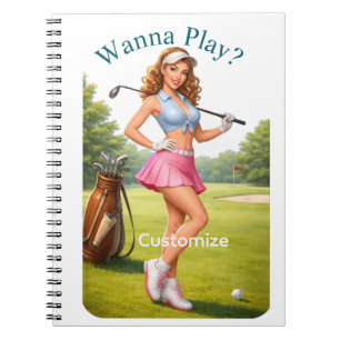 Fit Female Golfer Thunder_Cove Notebook