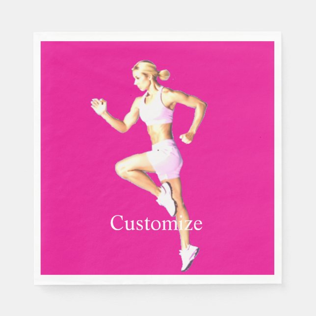 Fit Female Runner Thunder_Cove Napkin (Front)