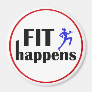 Fit Happens Workout Motivation Magnet