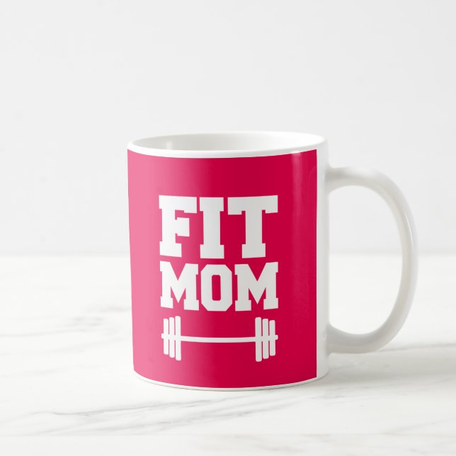 Fit Mum Funny fitness workout coffee mug (Right)