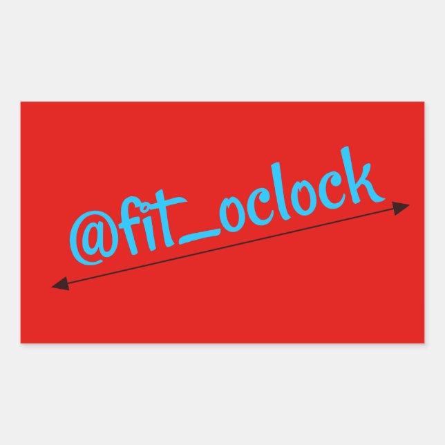 Fit O'clock Gains Day Lifting Rectangular Sticker (Front)
