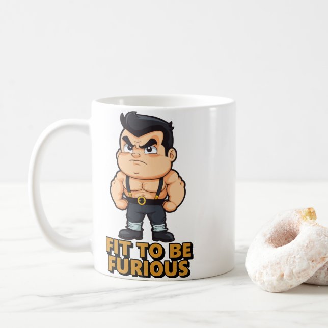 Fit to be Furious Coffee Mug (With Donut)
