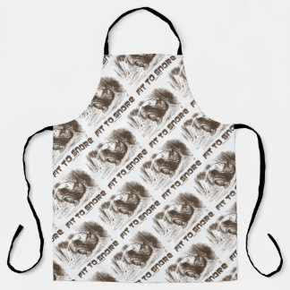 Fit To Snore Red King Snoring Sleeping Wonderland Apron