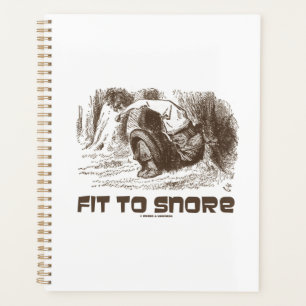 Fit To Snore Red King Snoring Sleeping Wonderland Planner