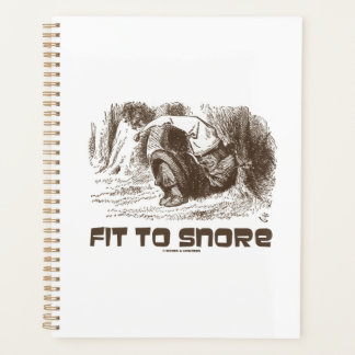 Fit To Snore Red King Snoring Sleeping Wonderland Planner