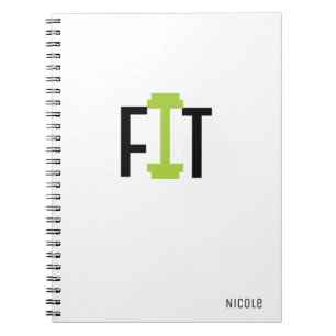 FIT Workout Fitness Custom Personalised Journal