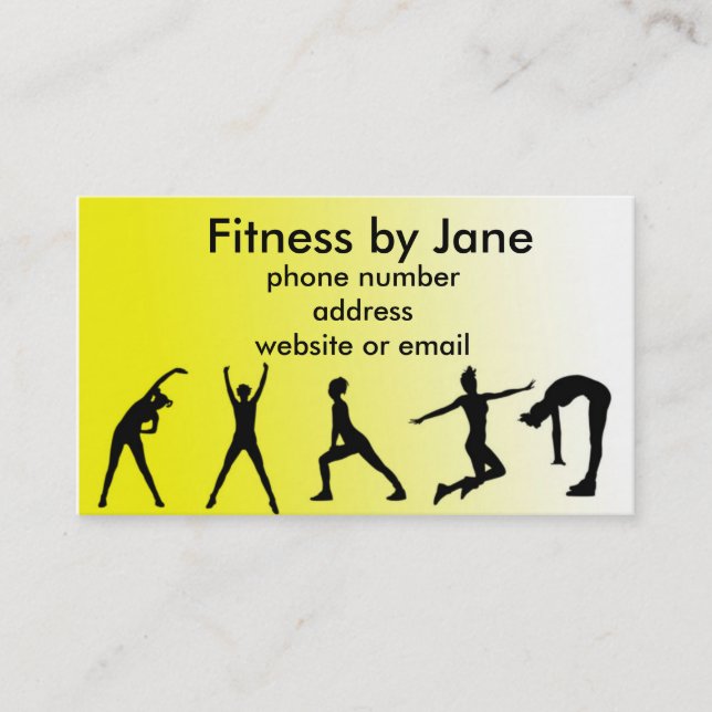 fit yellow business card (Front)