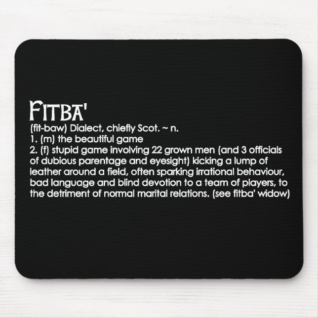 Fitba' Mouse Mat (Front)
