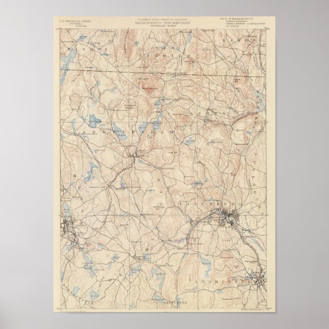 Fitchburg, Massachusetts Poster (Front)