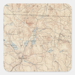 Fitchburg, Massachusetts Square Sticker