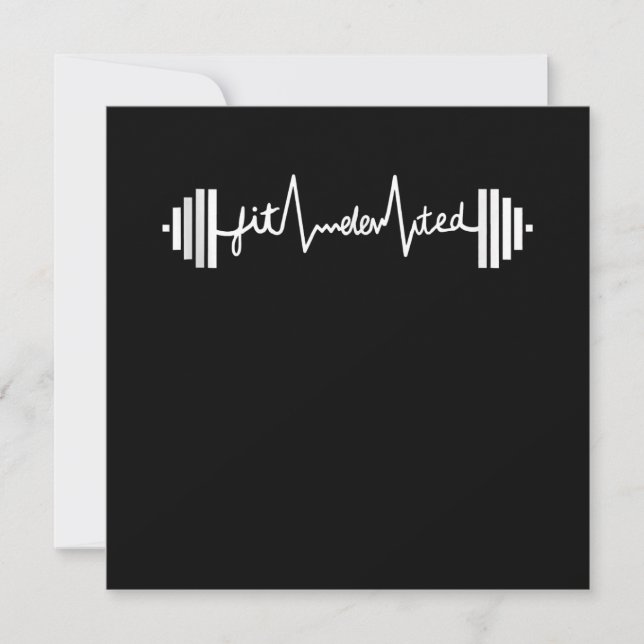 Fitelevated Gym Fitness Barbell Workout Invitation (Front)