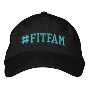 FITFAM Hashtag Embroidered Baseball Cap