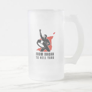 FITHY 16oz Victory (left-handed) Frosted Glass Beer Mug