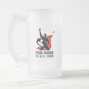 FITHY 16oz Victory (right-handed) Frosted Glass Beer Mug