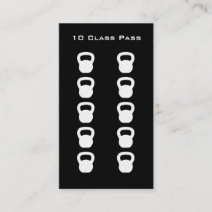 Fitness 10 Class Pass Card
