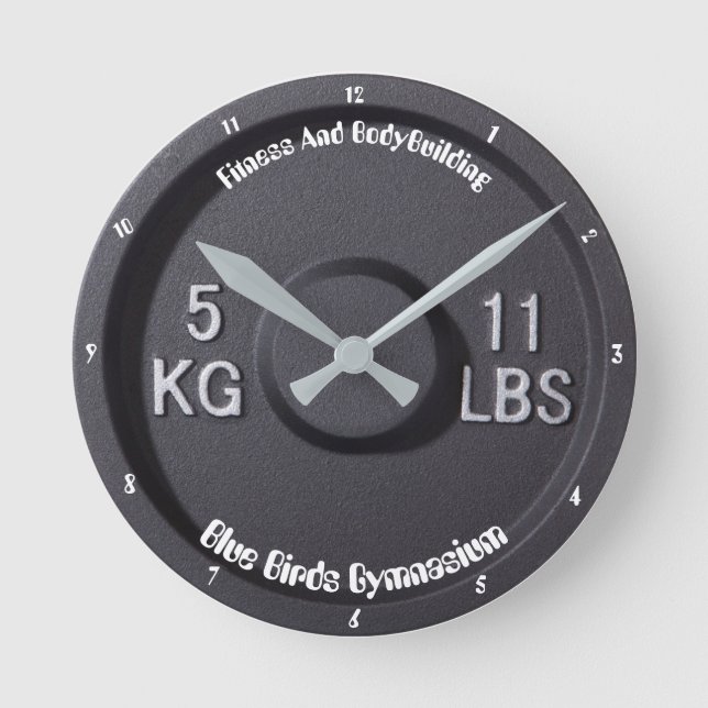 Fitness And Bodybuilding Gymnasium Clock (Front)