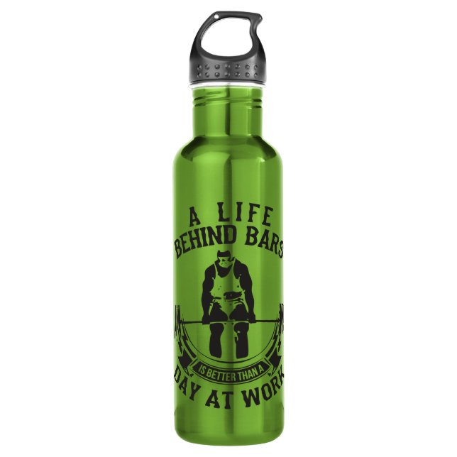 Fitness and Bodybuilding Motivation 710 Ml Water Bottle (Front)