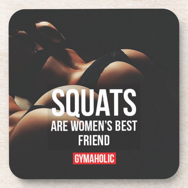 Fitness and Bodybuilding Motivation Coaster (Front)
