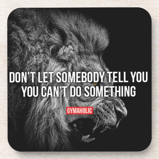 Fitness and Bodybuilding Motivation Coaster (Front)