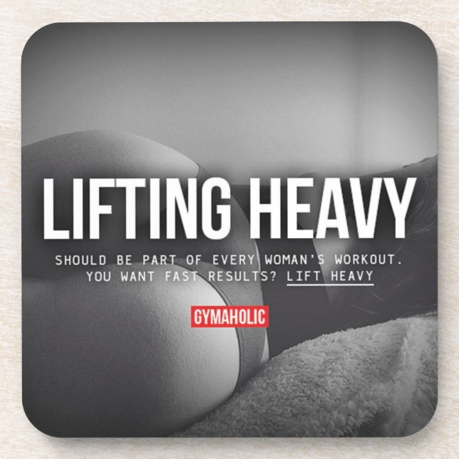 Fitness and Bodybuilding Motivation Coaster (Front)