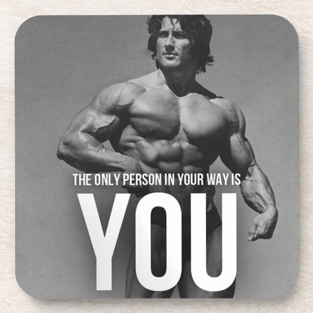 Fitness and Bodybuilding Motivation Coaster (Front)