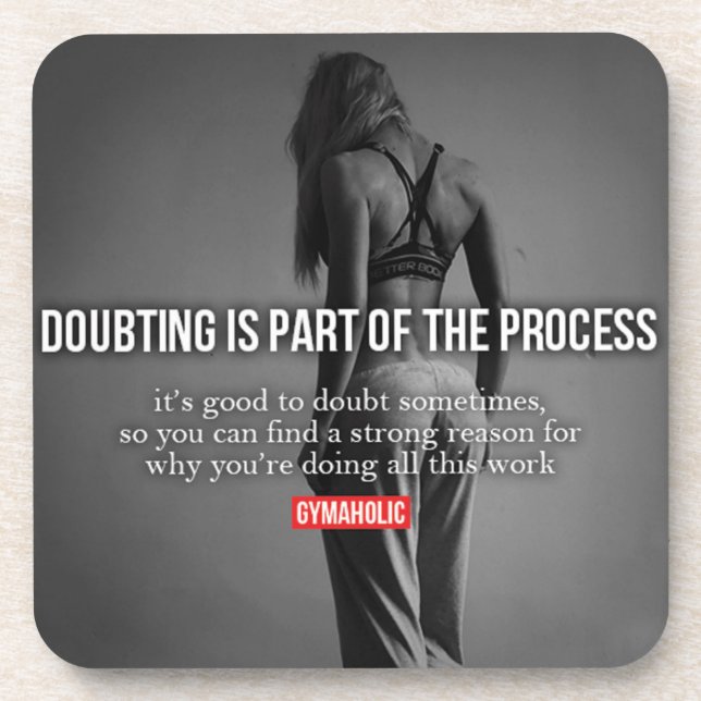 Fitness and Bodybuilding Motivation Coaster (Front)