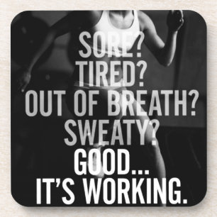 Fitness and Bodybuilding Motivation Coaster