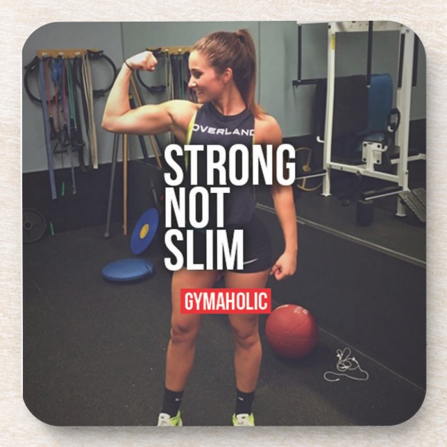 Fitness and Bodybuilding Motivation Coaster (Front)