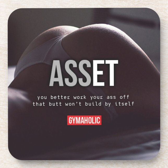 Fitness and Bodybuilding Motivation Coaster (Front)