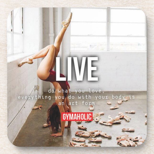 Fitness and Bodybuilding Motivation Coaster (Front)