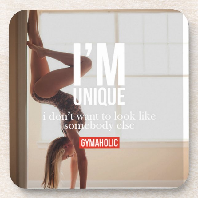 Fitness and Bodybuilding Motivation Coaster (Front)