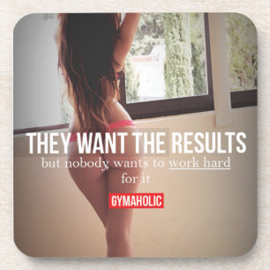 Fitness and Bodybuilding Motivation Coaster