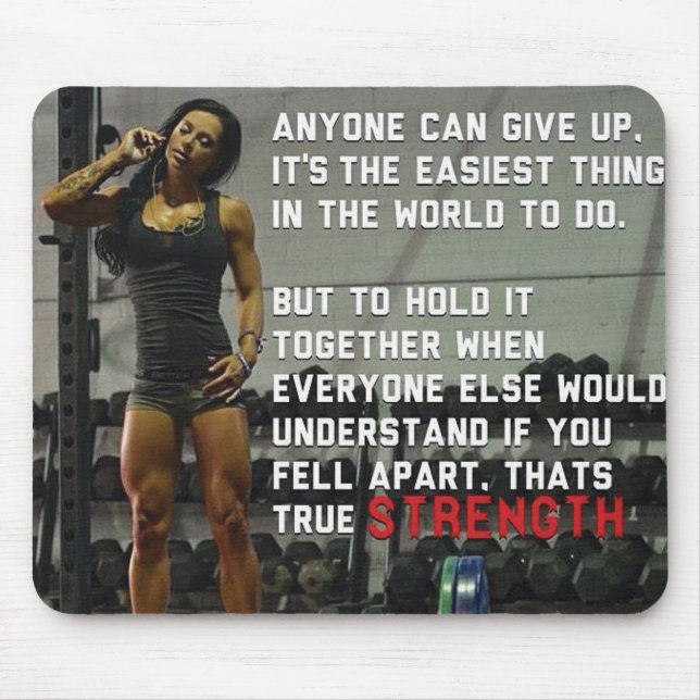 Fitness and Gym Motivation Mouse Mat (Front)