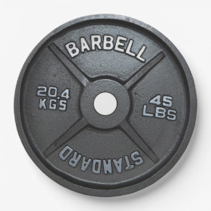 Fitness and Gym Motivation Paper Plate