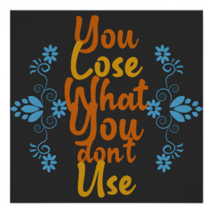 Fitness and Gym Quote Poster