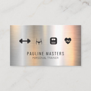 Fitness and Nutrition Personal Trainer Appointment Card