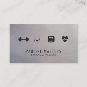 Fitness and Nutrition   Personal Trainer Appointment Card